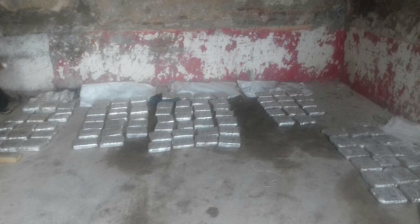 La Policía secuestró 153 kilos de marihuana en San Cristóbal