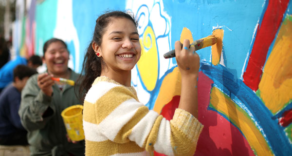 Santa Rosa de Lima luce dos nuevos murales de creación participativa