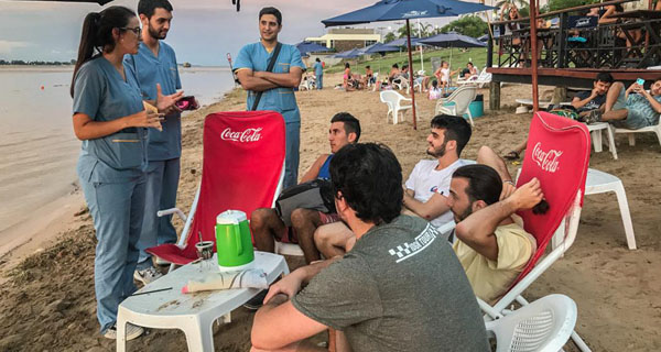 Campaña saludable en playas y paradores de la ciudad de Santa Fe