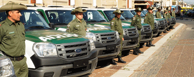 Entregaron 25 camionetas a la Guardia Rural “Los Pumas”
