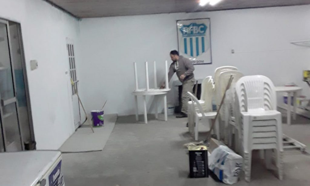 El club Argentino de María Luisa realiza obras para fortalecer su crecimiento institucional