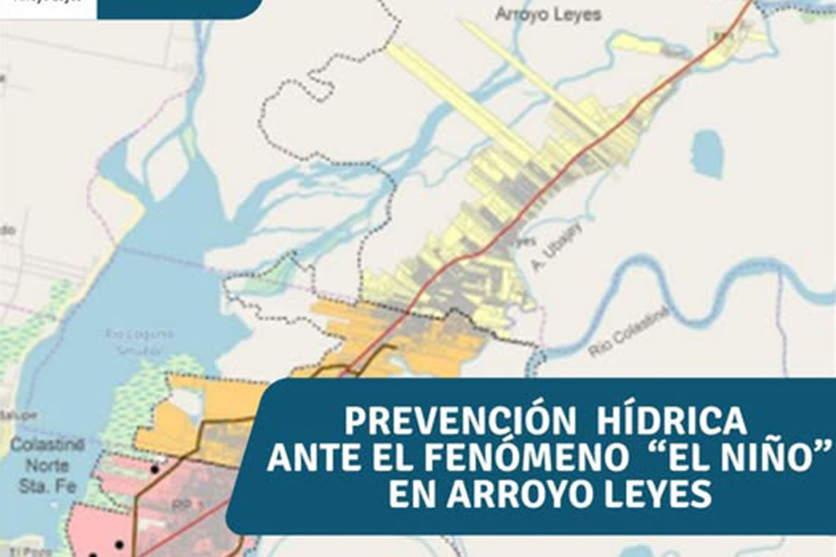 En Arroyo Leyes se puso en marcha un plan de prevención hídrica ante la eventual llegada del fenómeno “El Niño”