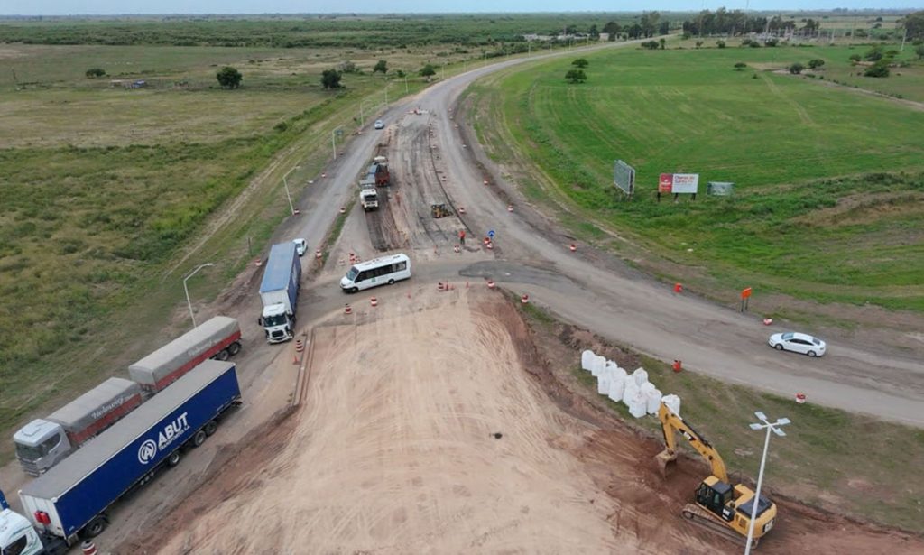En Arrufó avanza la construcción de una rotonda sobre el cruce de las rutas provinciales 34 y 39