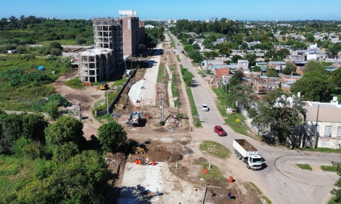Los vecinos ya disfrutan del mejoramiento urbano en avenidas claves de la ciudad de Santa Fe