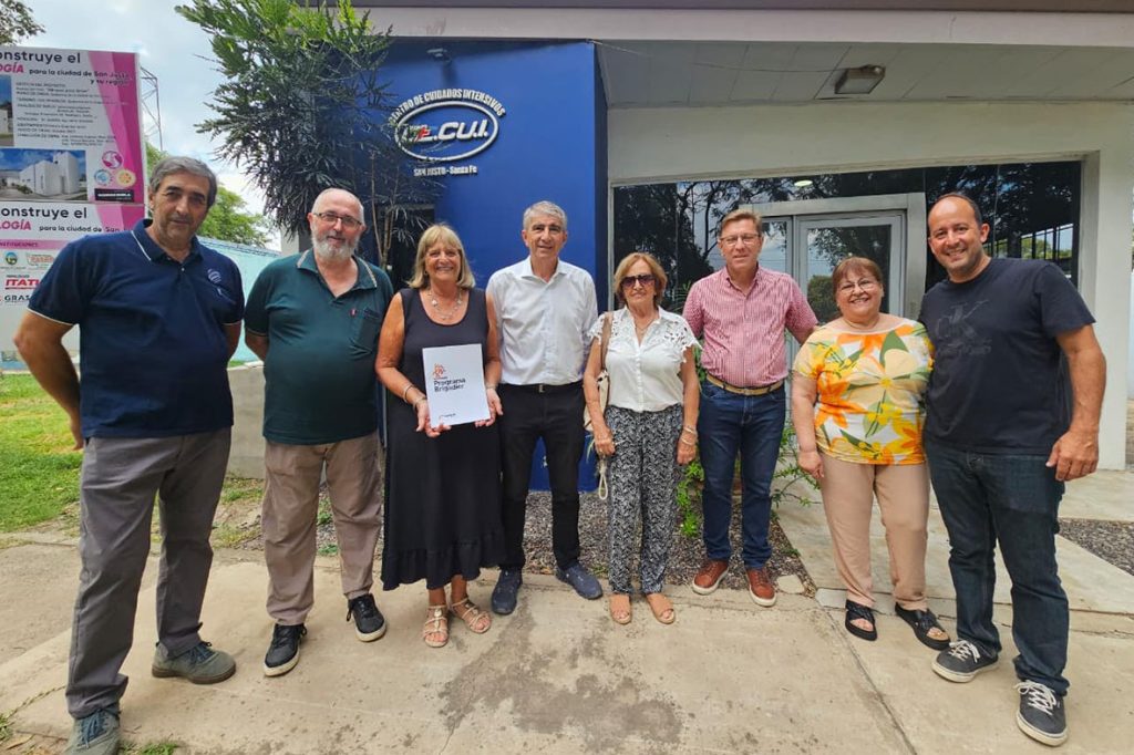 El senador Borla y el ministro Bastía visitaron diferentes instituciones del departamento San Justo