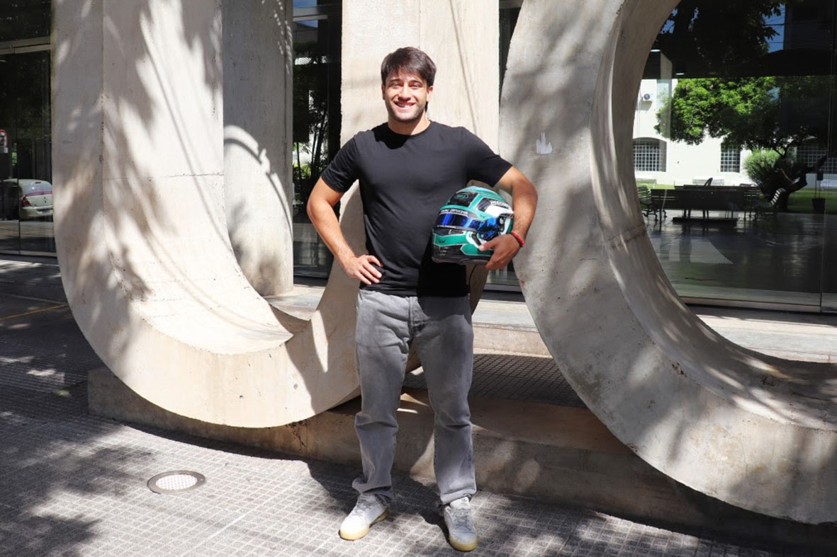 El joven corredor santafesino Ignacio Faín estudia Contador Público en la Universidad Católica de Santa Fe