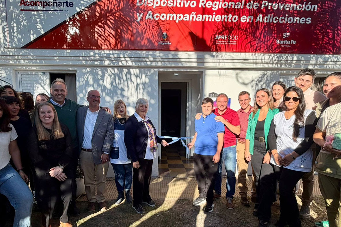 En Cayastá fue inaugurado un Centro de Día regional para consumos problemáticos y refuerza la atención en el centro-norte