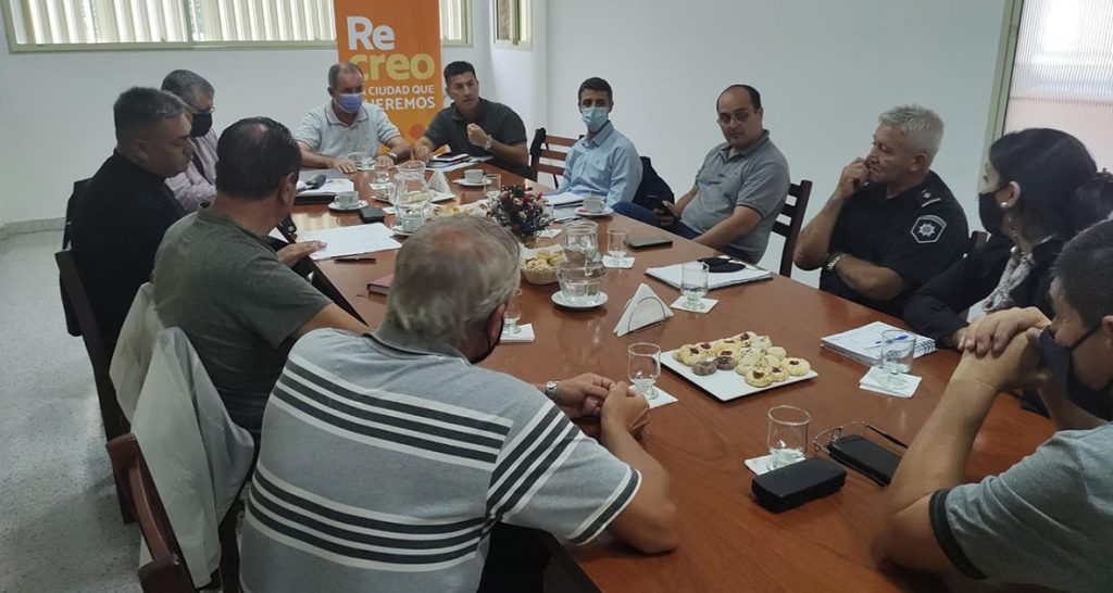 En Recreo se analizaron los hechos delictivos con funcionarios del Ministerio de Seguridad