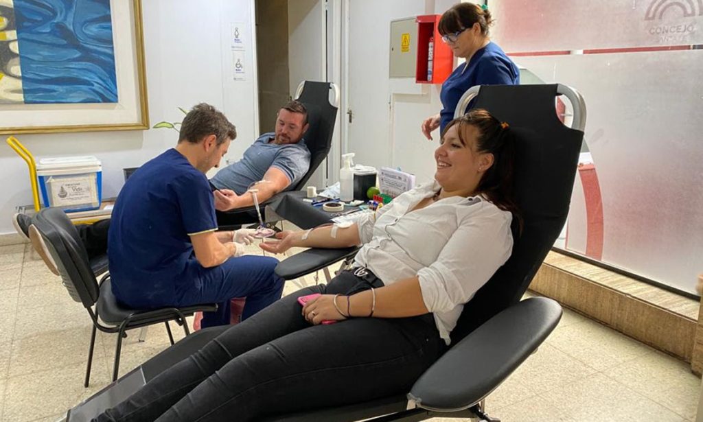 En el Concejo Municipal de Santa Fe se realizó una jornada de donación de sangre