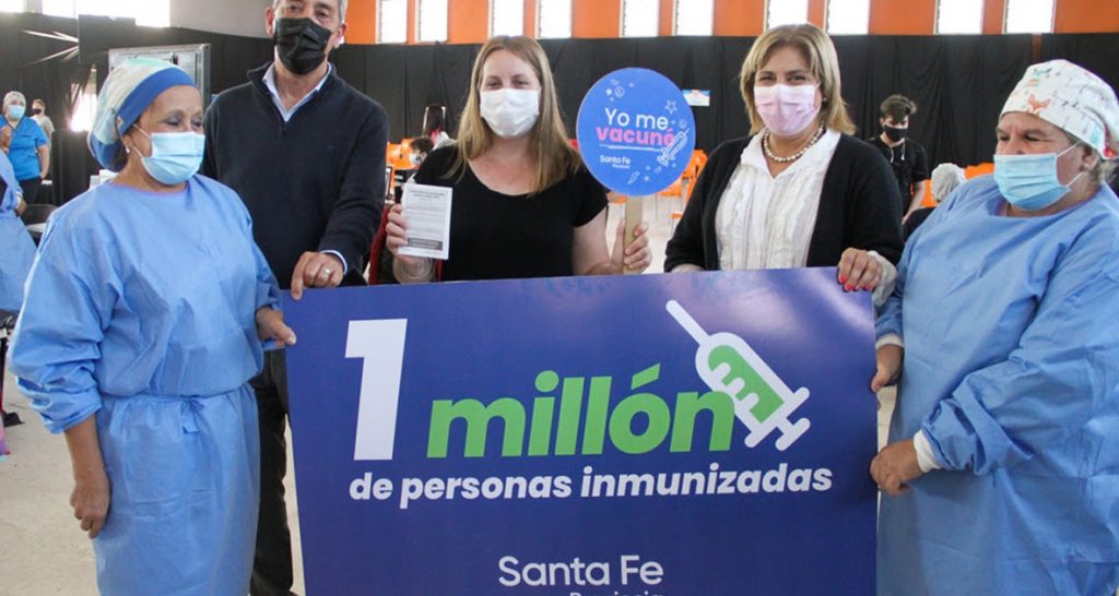 Un millón de santafesinos ya recibieron las dos dosis de la vacuna contra el Covid-19