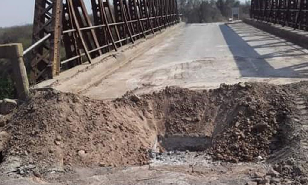 Comenzaron los trabajos de reparación en el puente sobre el Arroyo Cululú