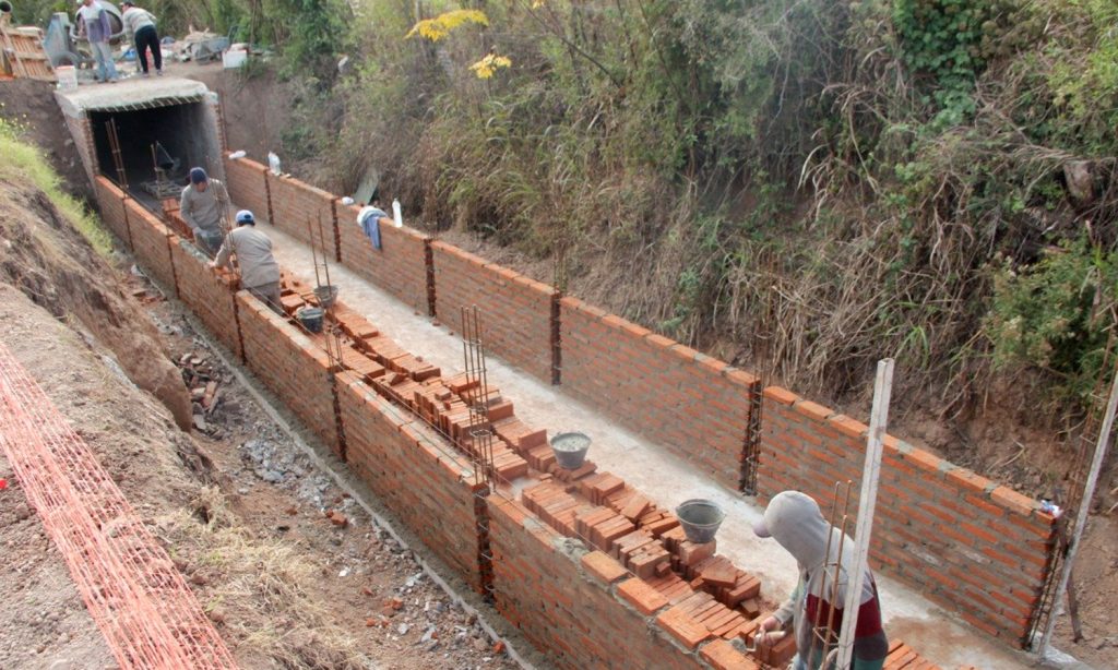 La Comuna de Franck ejecuta el último tramo de la construcción del Conducto Gálvez