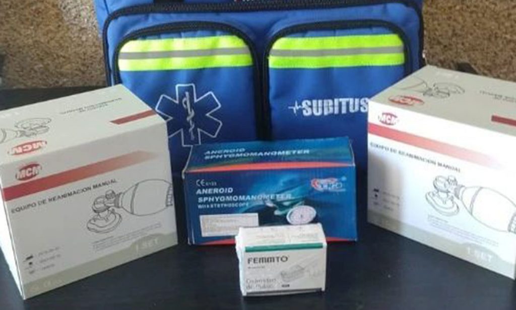La comuna de Felicia recibió un bolso de primeros auxilios para emergencias médicas