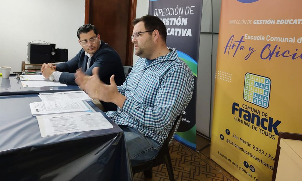 La comuna de Franck acordó certificaciones en oficios con la Universidad Tecnológica Nacional Regional Santa Fe
