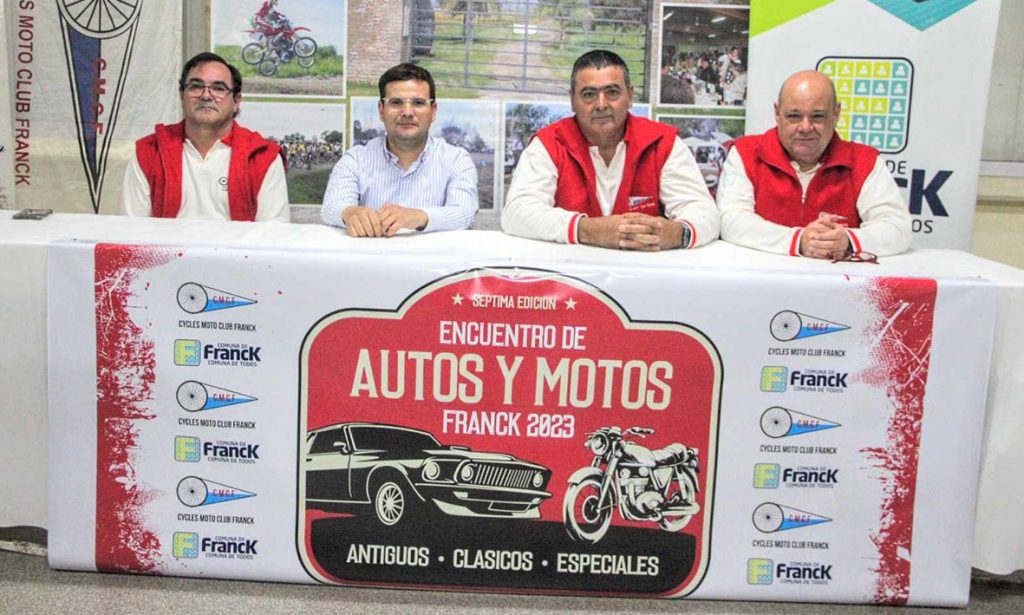 En Franck fue presentado el 7° Encuentro de Motos y Autos Antiguos, Clásicos y Especiales