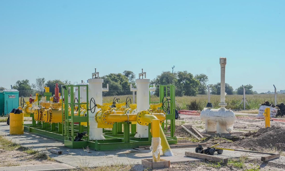 El gobierno provincial concretó la conexión del Gasoducto Metropolitano al Gasoducto del Noreste Argentino