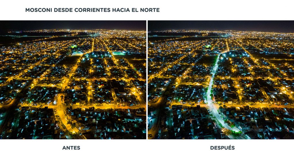 Trabajan para potenciar la iluminación de las principales arterias de la ciudad de Santa Fe