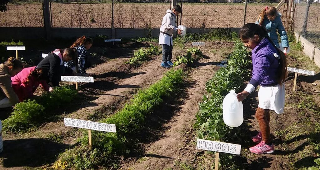 Trenes Argentinos y el INTA entregaron herramientas a escuelas rurales de Coronda para la realización de huertas