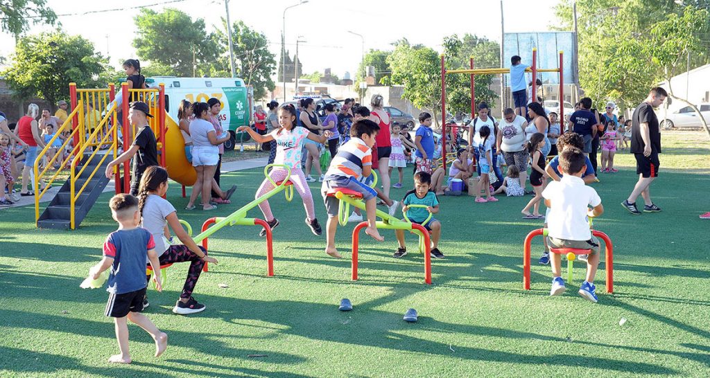 Fue inaugurada la renovada plaza del barrio Scarafía en la ciudad de Santa Fe