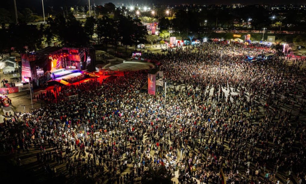 Más de 100 mil personas participaron de la fiesta del cierre de los Juegos Suramericanos Santa Fe 2026