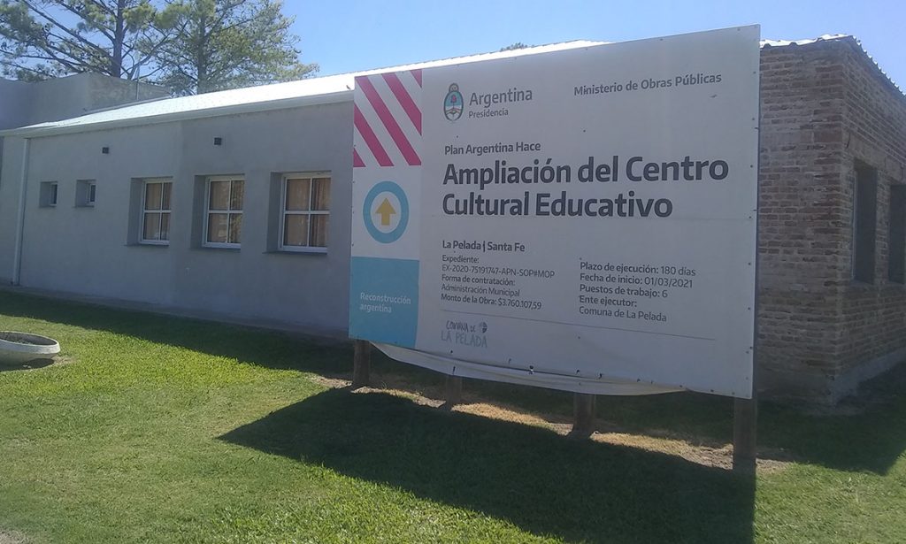 La comuna de La Pelada continúa con la remodelación del Centro Cultural Educativo