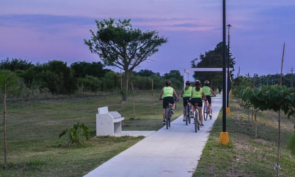 Fue inaugurada la nueva ciclovía sur en la ciudad de Laguna Paiva