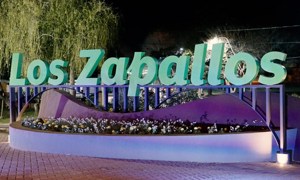 El paraje Los Zapallos estrena su cartel identitario en la Ruta Provincial N.º 1