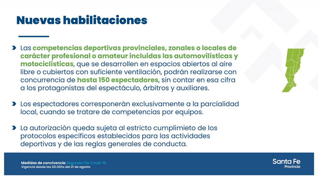 Rigen en Santa Fe las nuevas medidas de convivencia en el marco de la pandemia de Covid 19