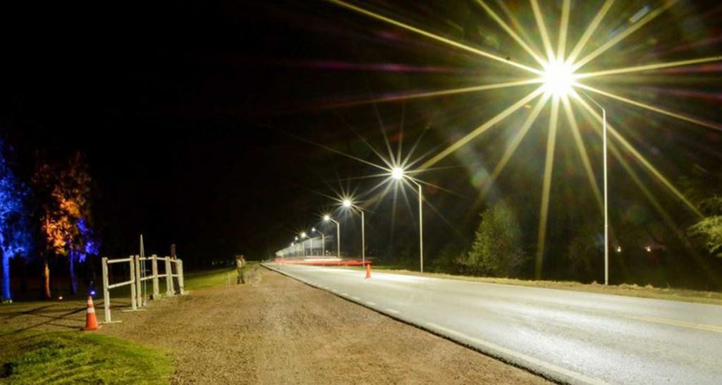 En Ceres fue inaugurada la iluminación led sobre la Ruta Nacional 34 y la Ruta Provincial 17