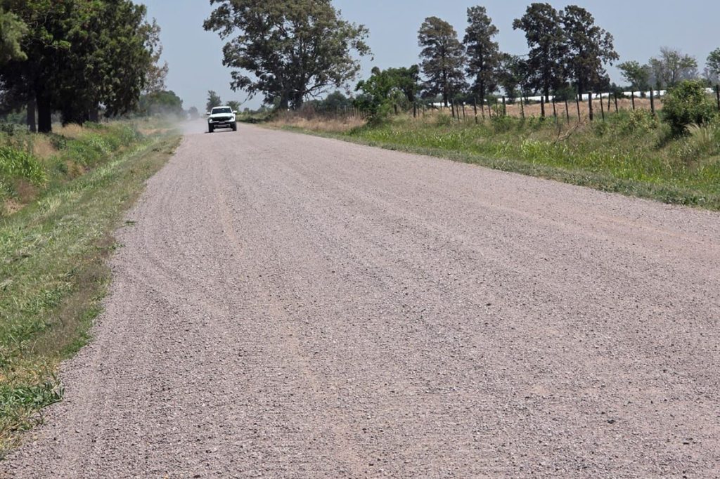 En San Guillermo fueron habilitados 6,5kms. de ripio del programa Caminos Productivos