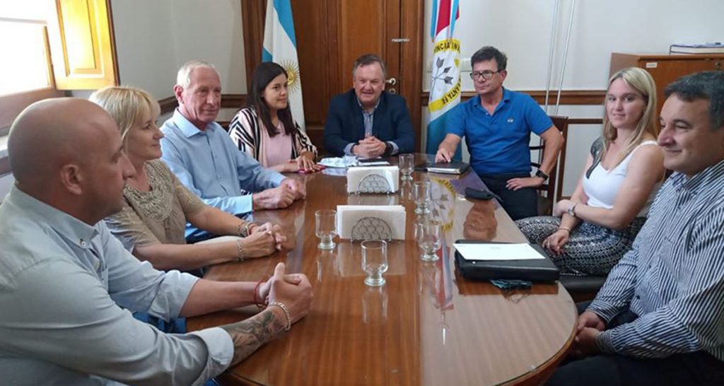 Autoridades del departamento San Cristóbal mantuvieron una reunión de trabajo con Oscar Urruty