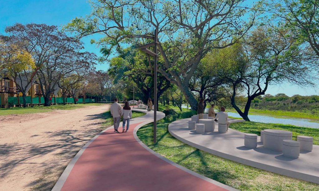 Un nuevo paseo junto al arroyo: Santa Rosa de Calchines transforma su costa