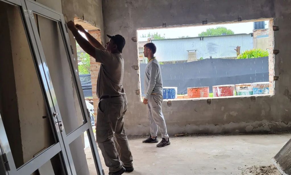 En Pilar avanza la construcción del nuevo comedor “Niños Alegres”