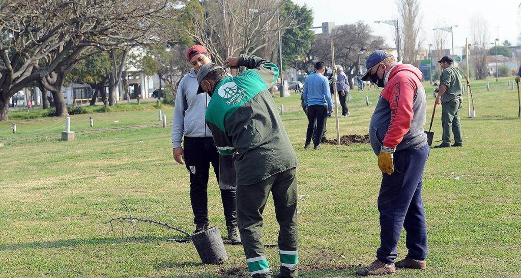 Plantaron algarrobos en el Parque Federal de la ciudad de Santa Fe