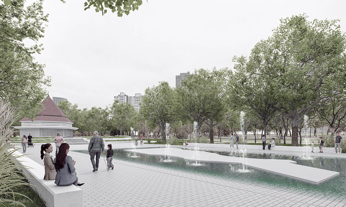 Moderna e integrada: así lucirá la fuente de la Plaza Colón tras las intervenciones