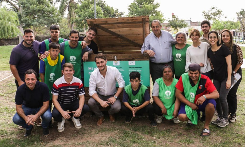 En la ciudad de Santa Fe, la plazoleta Chaplin ya tiene su compostera para residuos orgánicos