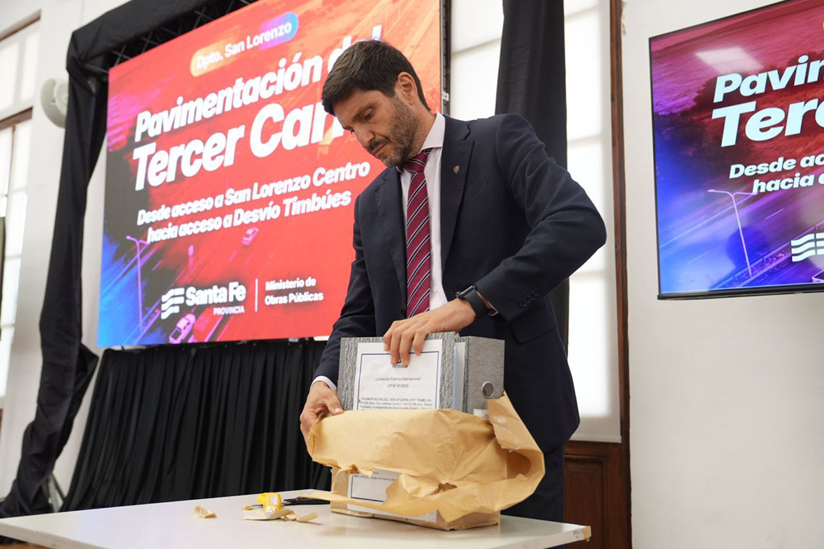 Se licitó el segundo tramo del tercer carril de la autopista Rosario-Santa Fe