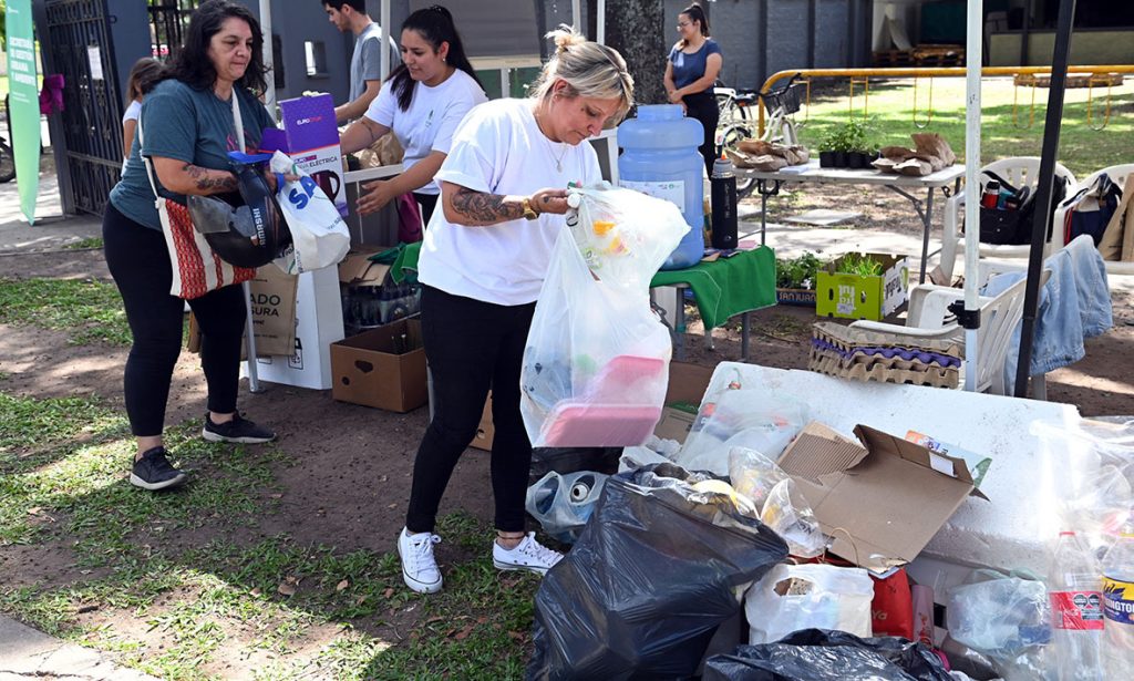 En la ciudad de Santa Fe se reciclaron más de 140 kilos de residuos en un día