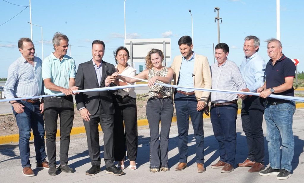 En Progreso fue habilitada la nueva rotonda en la intersección de las rutas provinciales 4 y 80s