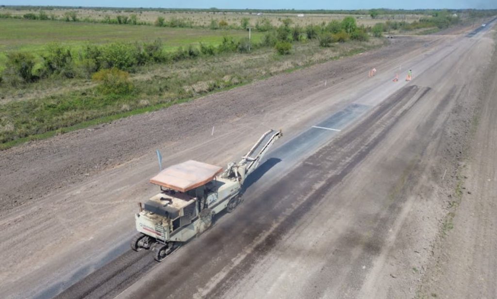 San Justo: comenzó la repavimentación integral del tramo comprendido entre el puente del Arroyo Saladillo Amargo y el río Salado