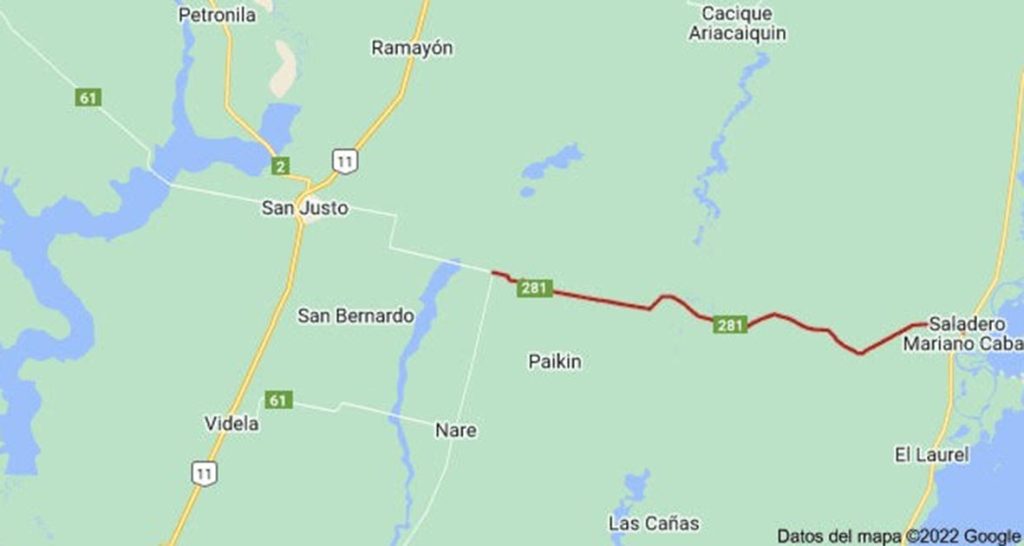 En el 2025 se podría licitar la pavimentación de la ruta que une las localidades de San Justo y Saladero Cabal