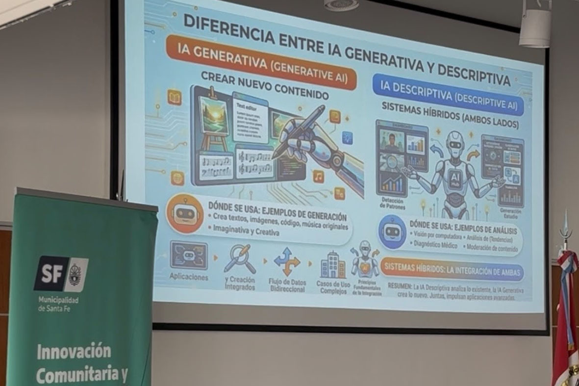 En la ciudad de Santa Fe comenzaron los talleres de Inteligencia Artificial para vecinos de más de 50 años de edad