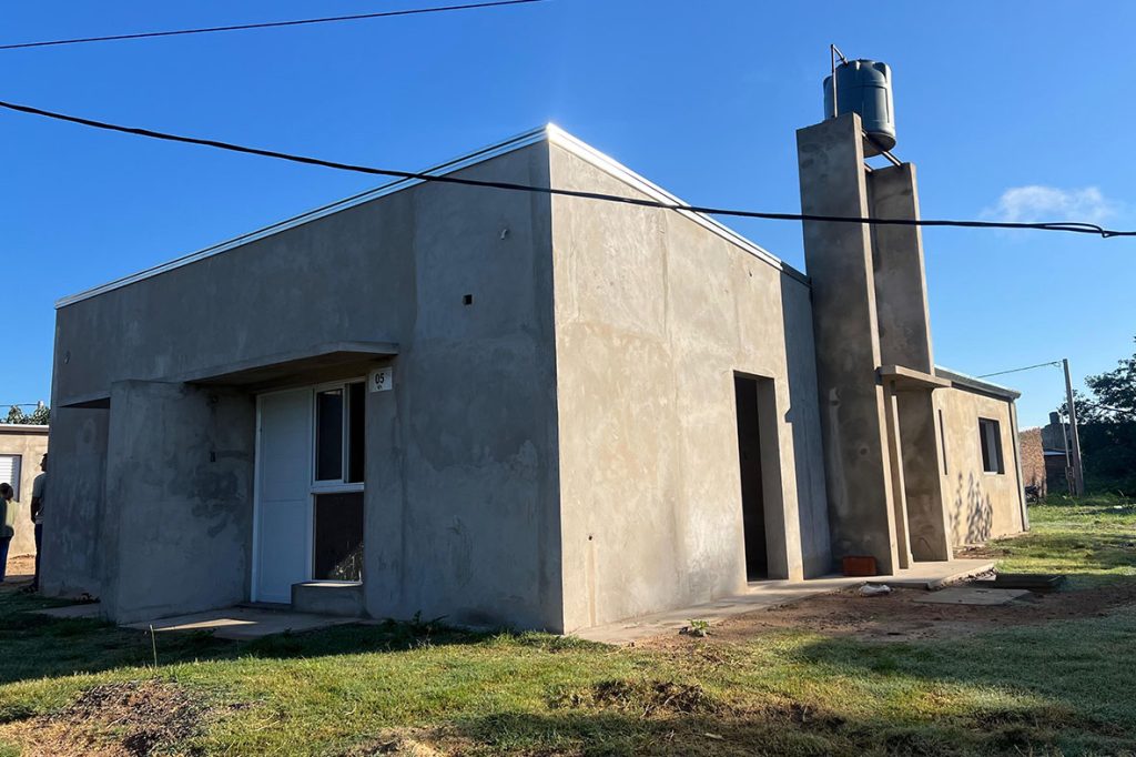Avanza a buen ritmo la obra de 20 viviendas en Santa Rosa de Calchines