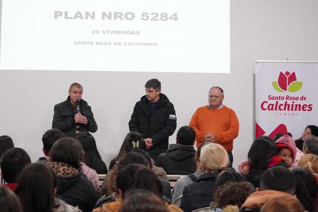 La Comuna de Santa Rosa de Calchines sorteará y adjudicará 20 viviendas en barrio Rosas