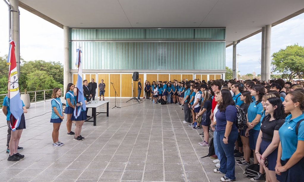 Aulario Común: la Escuela Secundaria de la UNL comenzó el año en el nuevo edificio