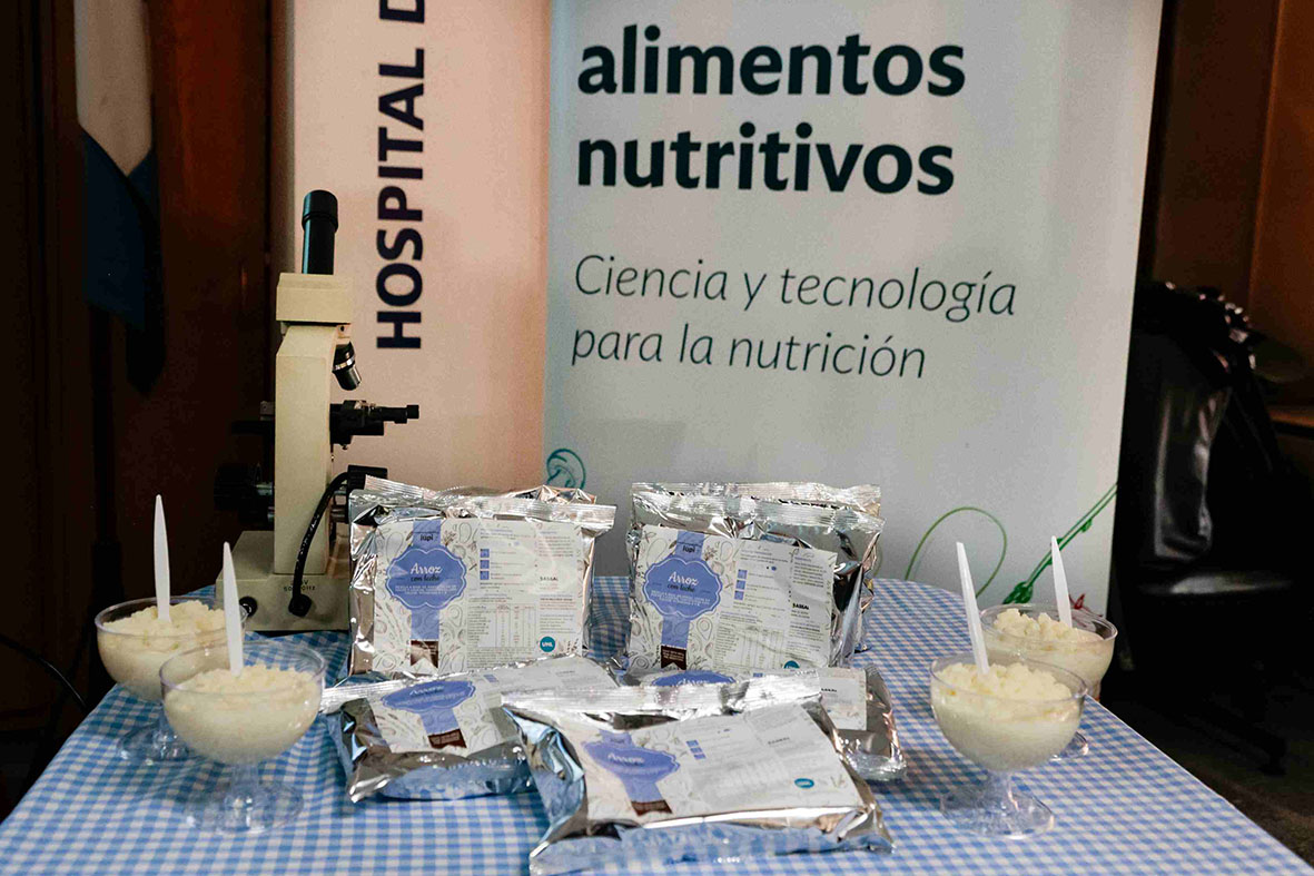 El arroz con leche fue presentado como nuevo producto de la Planta de Alimentos Nutritivos de la UNL
