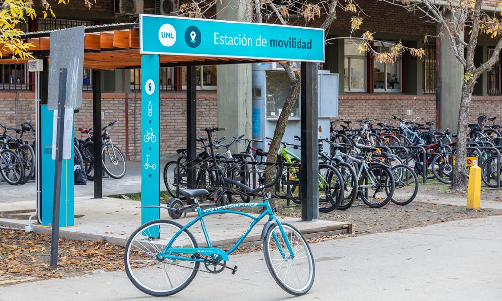 La UNL habilitó la primera Estación de Movilidad Sostenible en Ciudad Universitaria