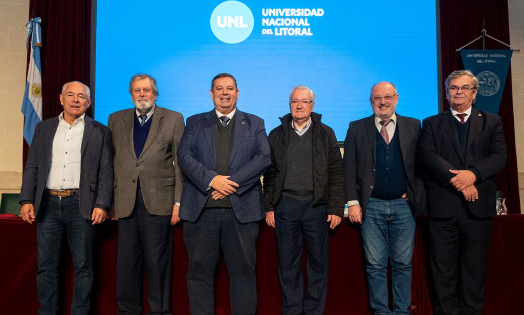 Seis rectores de la UNL dialogaron sobre Democracia y Reforma Universitaria