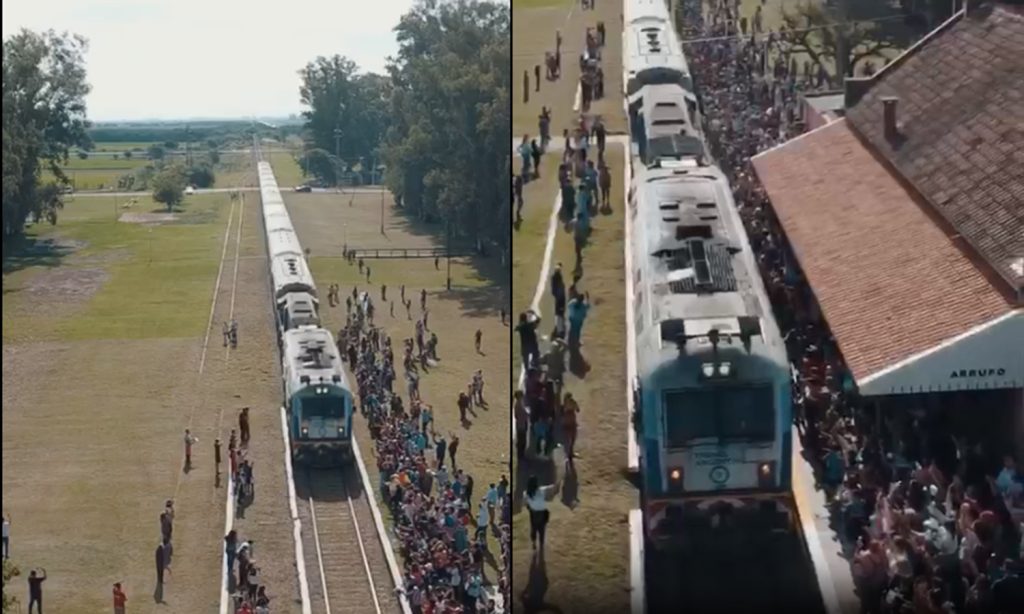 Luego de 30 años sin servicio, el tren de pasajeros volvió a surcar tierras sancristobalenses y pasó por Arrufó