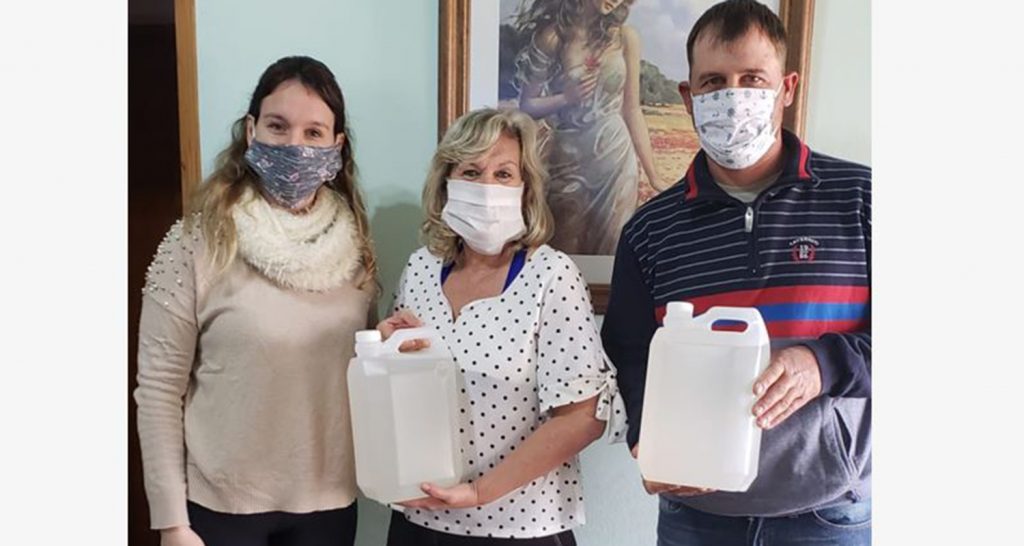 Distribuyen en Ambrosetti insumos y elementos para prevenir contagios de Covid-19